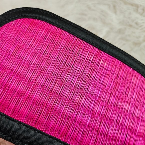 Basket of Cambodia Purple Straw Weaving Coin Pouch - Picture 5 of 8